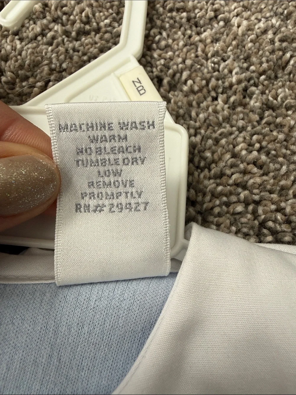 Starting Out Light Blue and White Boys' Shortall with Embroidered Text